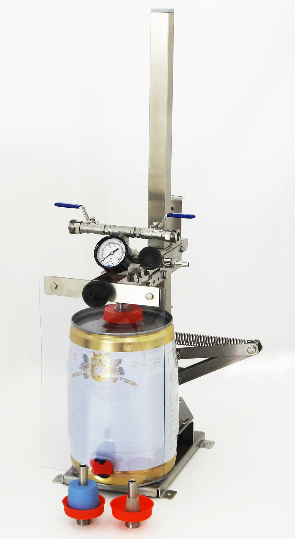  Gegendruck Flaschenfüller Edelstahl Bierflasche Füllstoff 3 Way  CO2 Tools Kit für Bierpistole Abfüllanlage